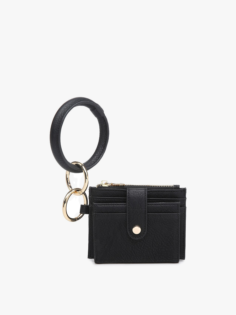 Sammie Mini Snap Wallet w/ Ring: Malachite-FSB