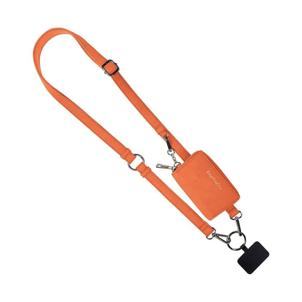 Clip & Go Strap with Pouch Brushed Vegan Leather Collection: Denim - Denim Pouch