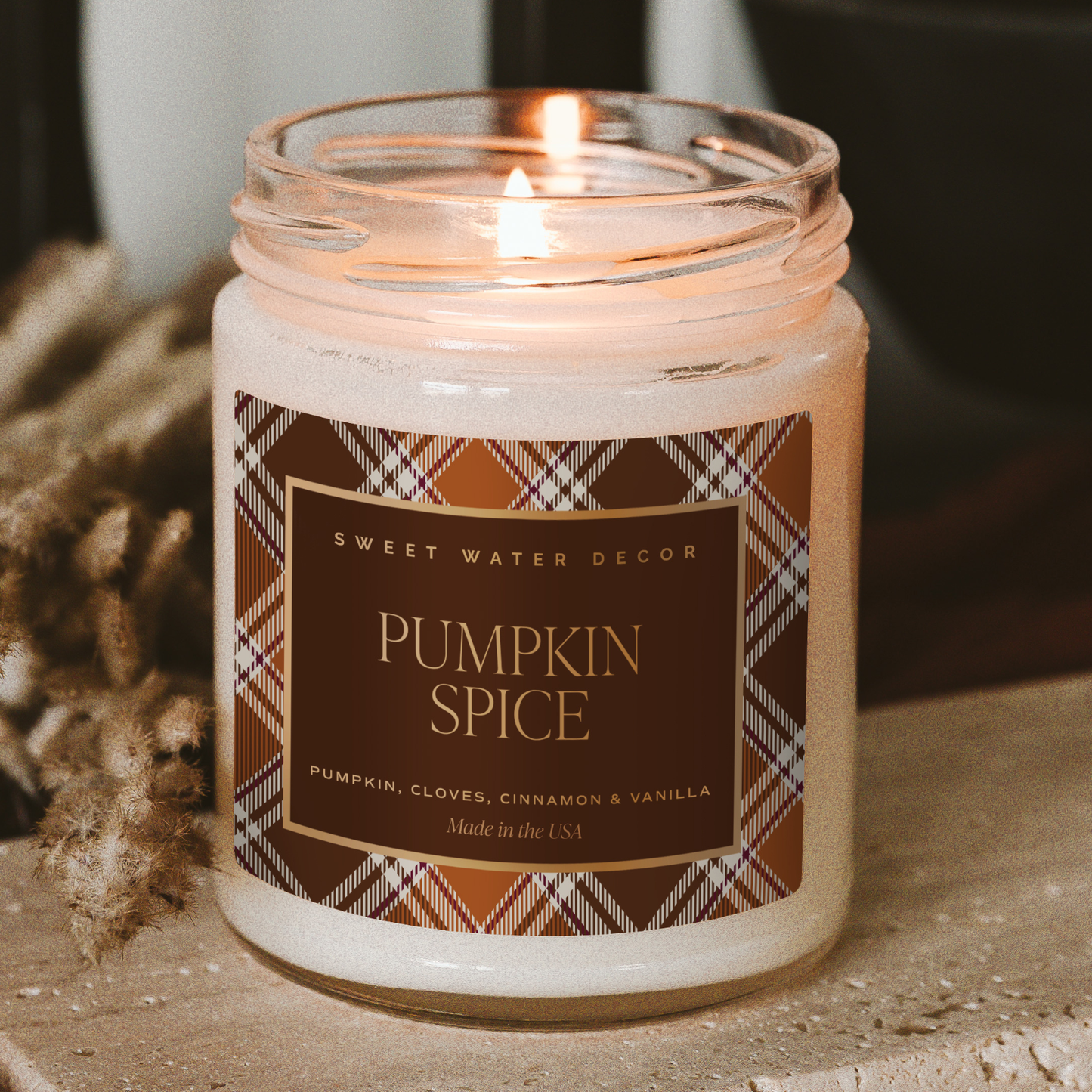 Pumpkin Spice 9 oz Soy Candle - Fall Decor