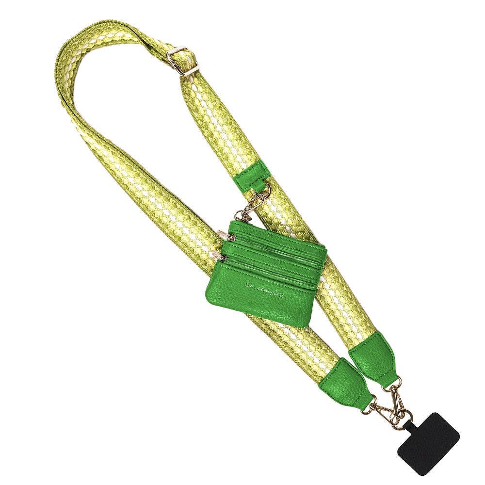 Clip & Go Strap w/Zippered Pouch Fun Dots: Black/Grey