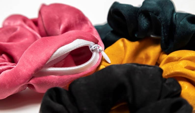 Zip Scrunchie, Stash Scrunchie: Leopard