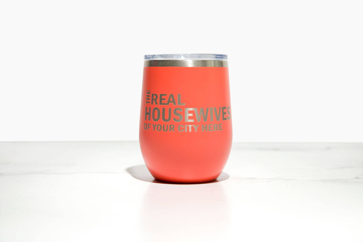 Real Housewives of Lexington Wine Tumbler: Coral