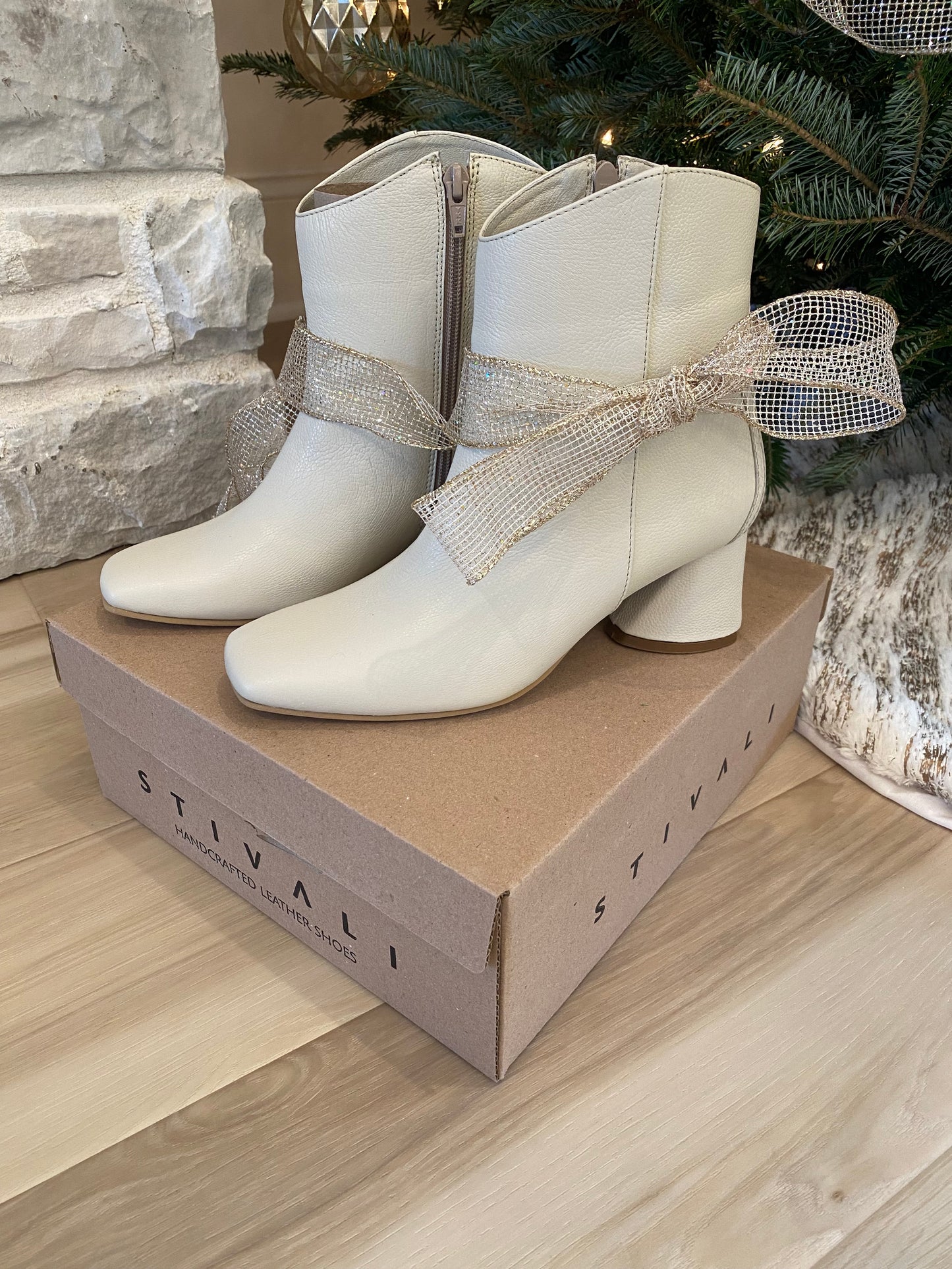 FSB Ivory Leather Boots