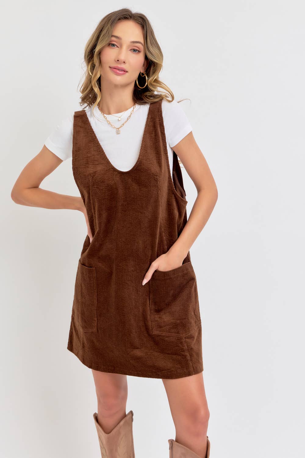 Corduroy Mini Dress