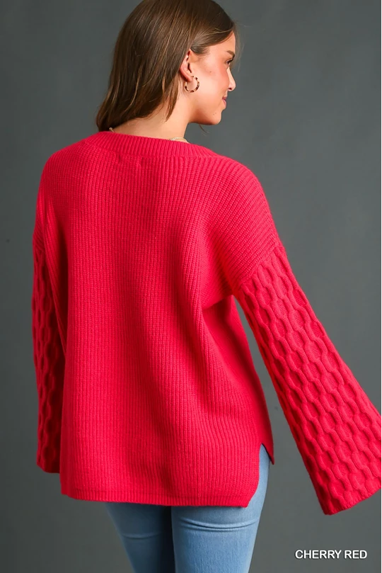 Farah Flare Sleeve Sweater