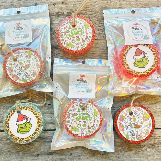 FEELIN' GRINCHY CHRISTMAS Car Freshies : 6 Piece