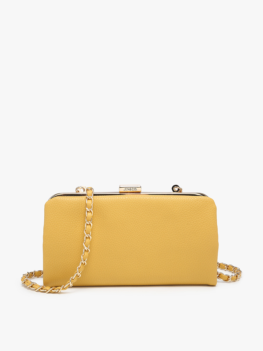 Sue Wallet Pouch Crossbody: Gold-FSB