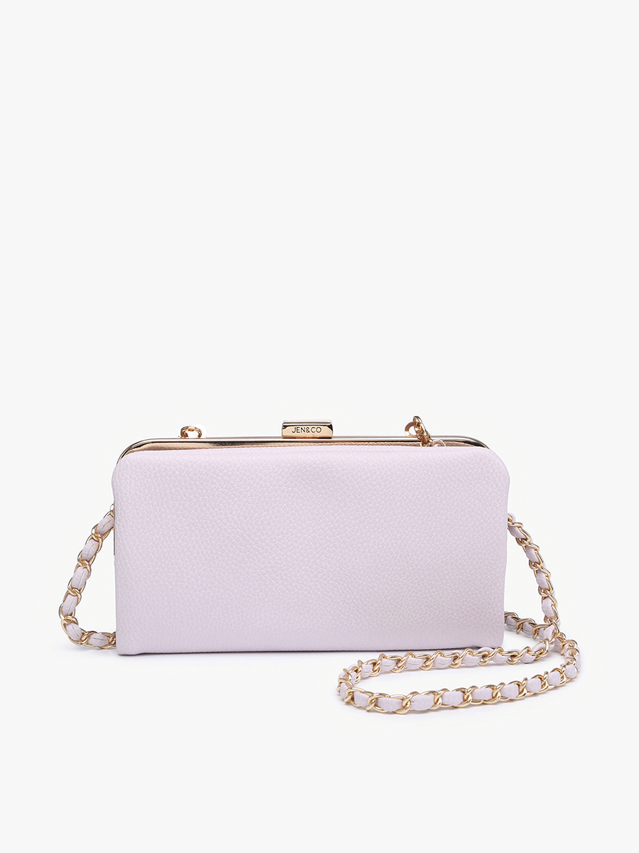 Sue Wallet Pouch Crossbody: Beige-FSB