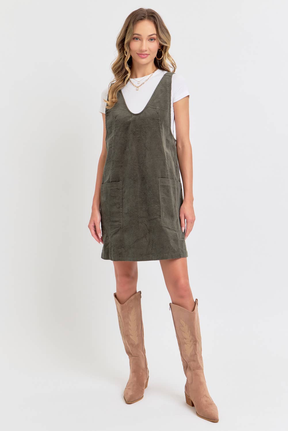 Corduroy Mini Dress