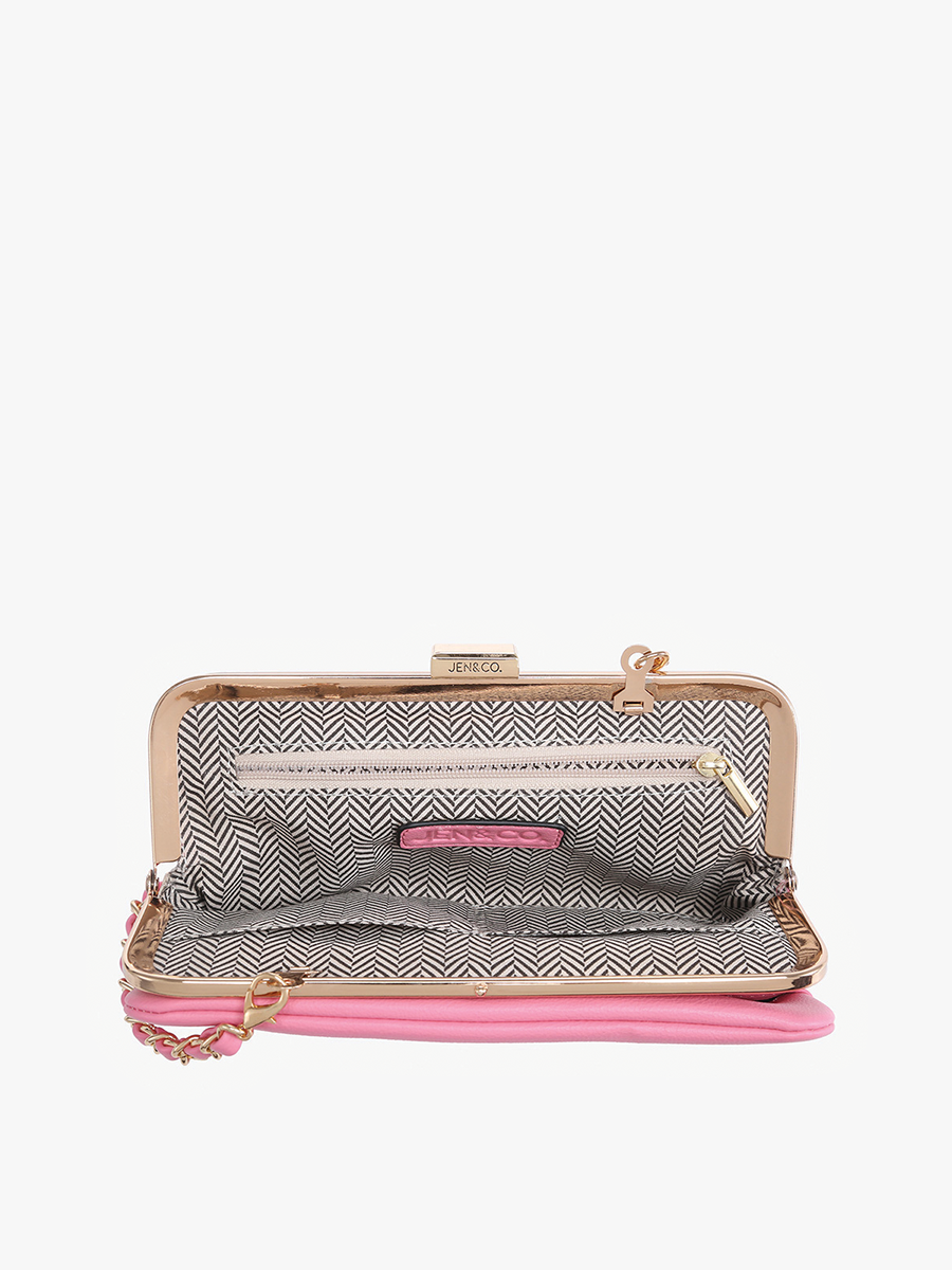 Sue Wallet Pouch Crossbody: Beige-FSB