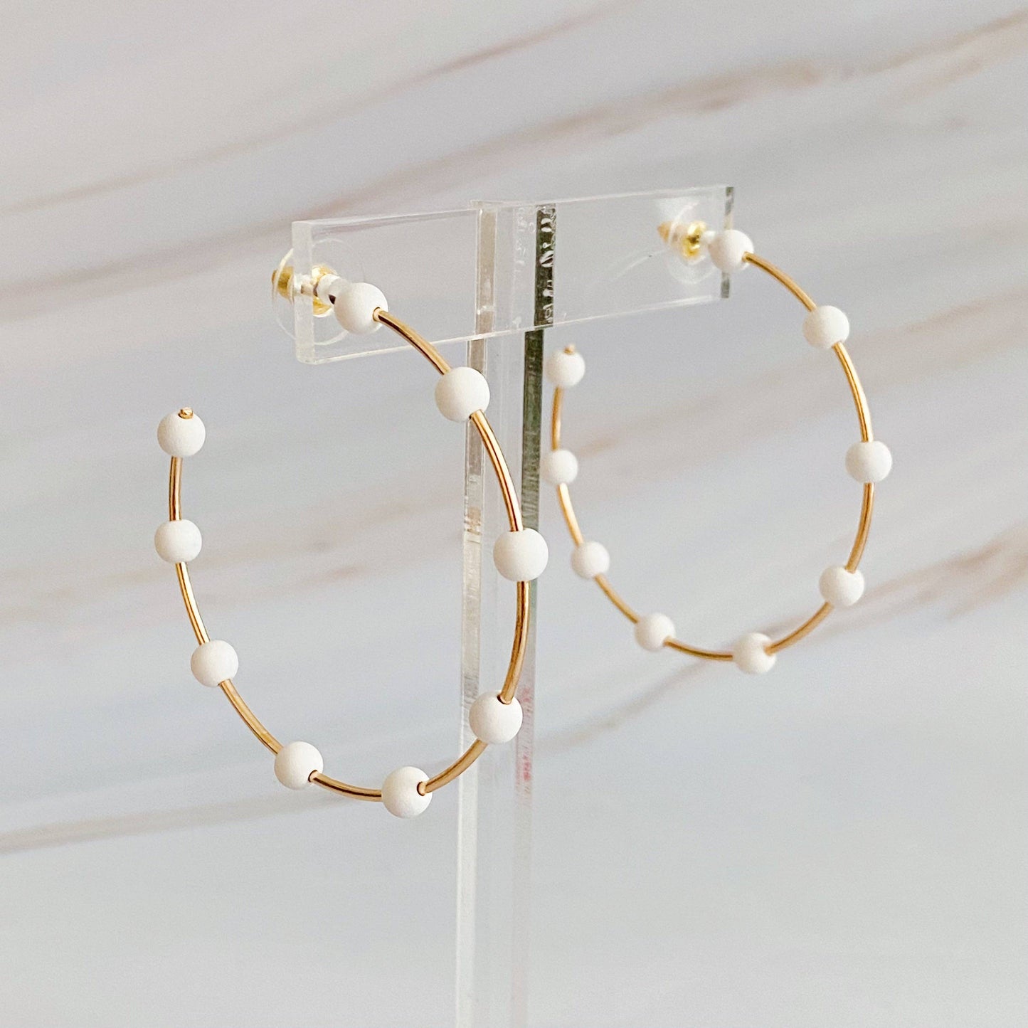 Hoop Earrings: Purple-FSB