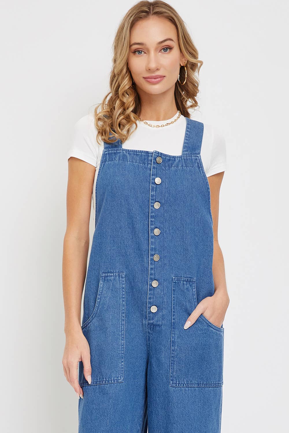 Denim Overall Jumpsuit