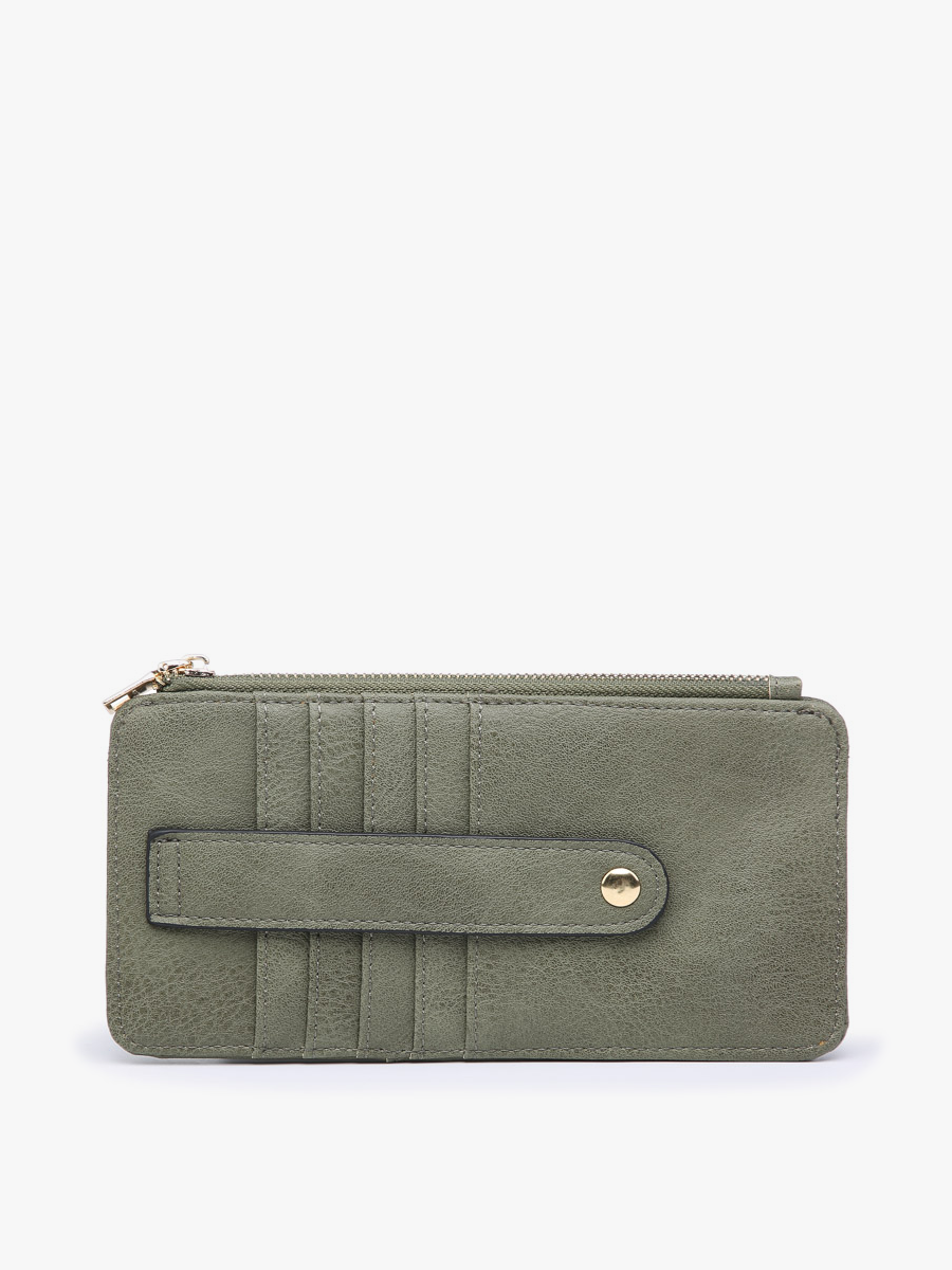 Saige Slim Card Holder Wallet: Cotton-FSB