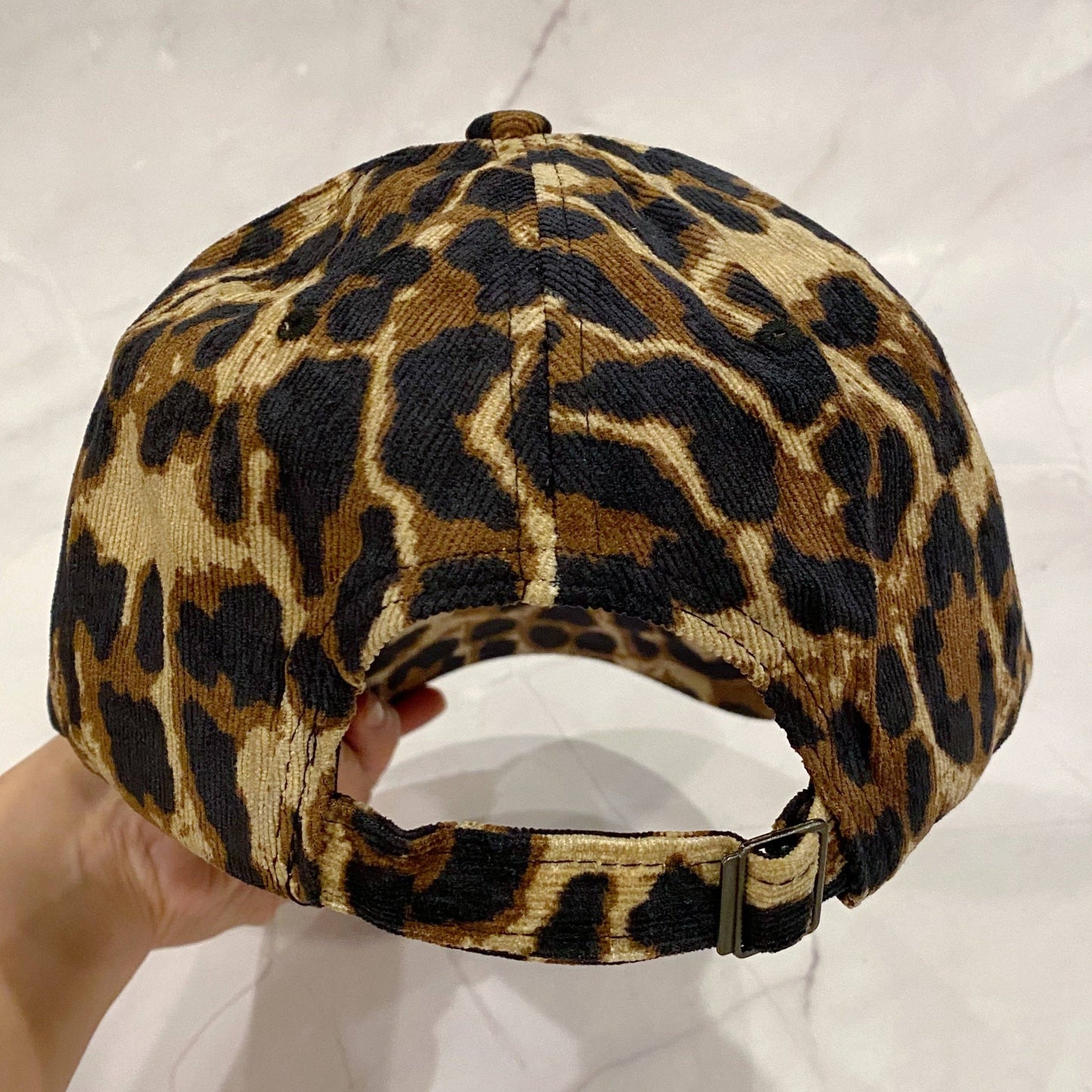 Mama Ball Cap: Black Leopard