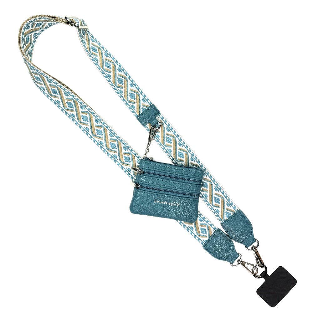 Clip & Go Strap w/Zippered Pouch XOXO: Orange