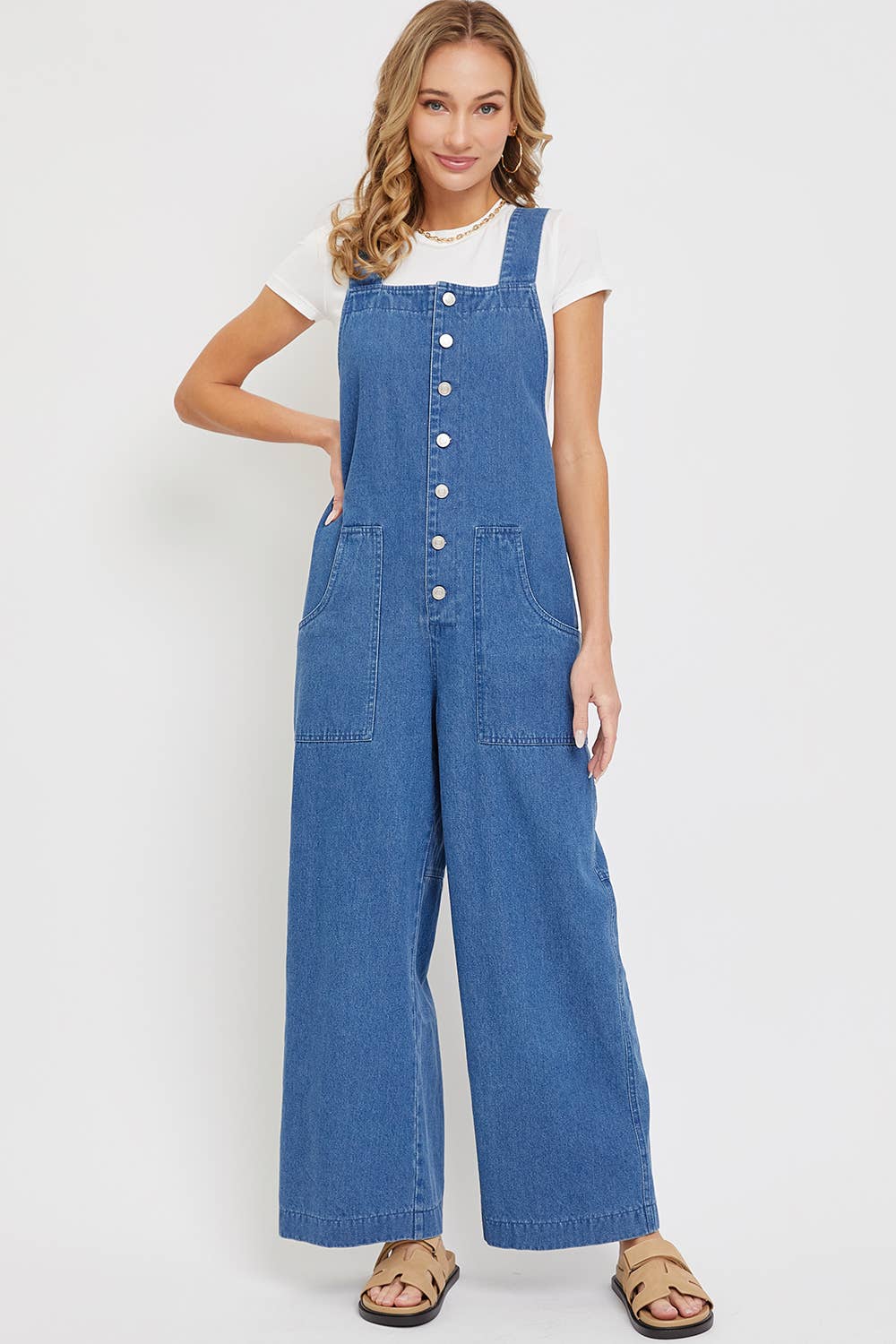 Denim Overall Jumpsuit