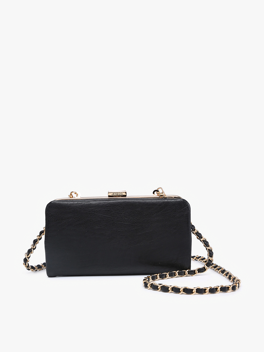 Sue Wallet Pouch Crossbody: Gold-FSB