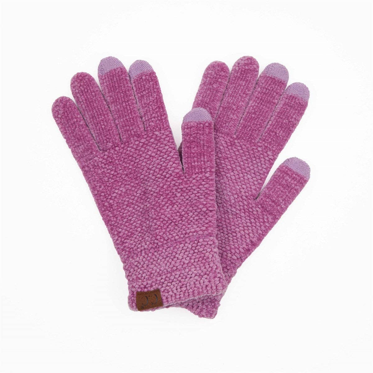 CC Chenille Touchscreen Glove: Black