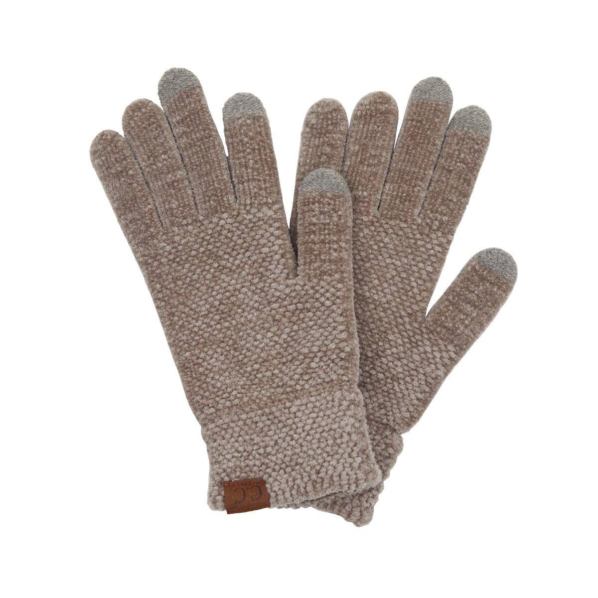 CC Chenille Touchscreen Glove: Mint