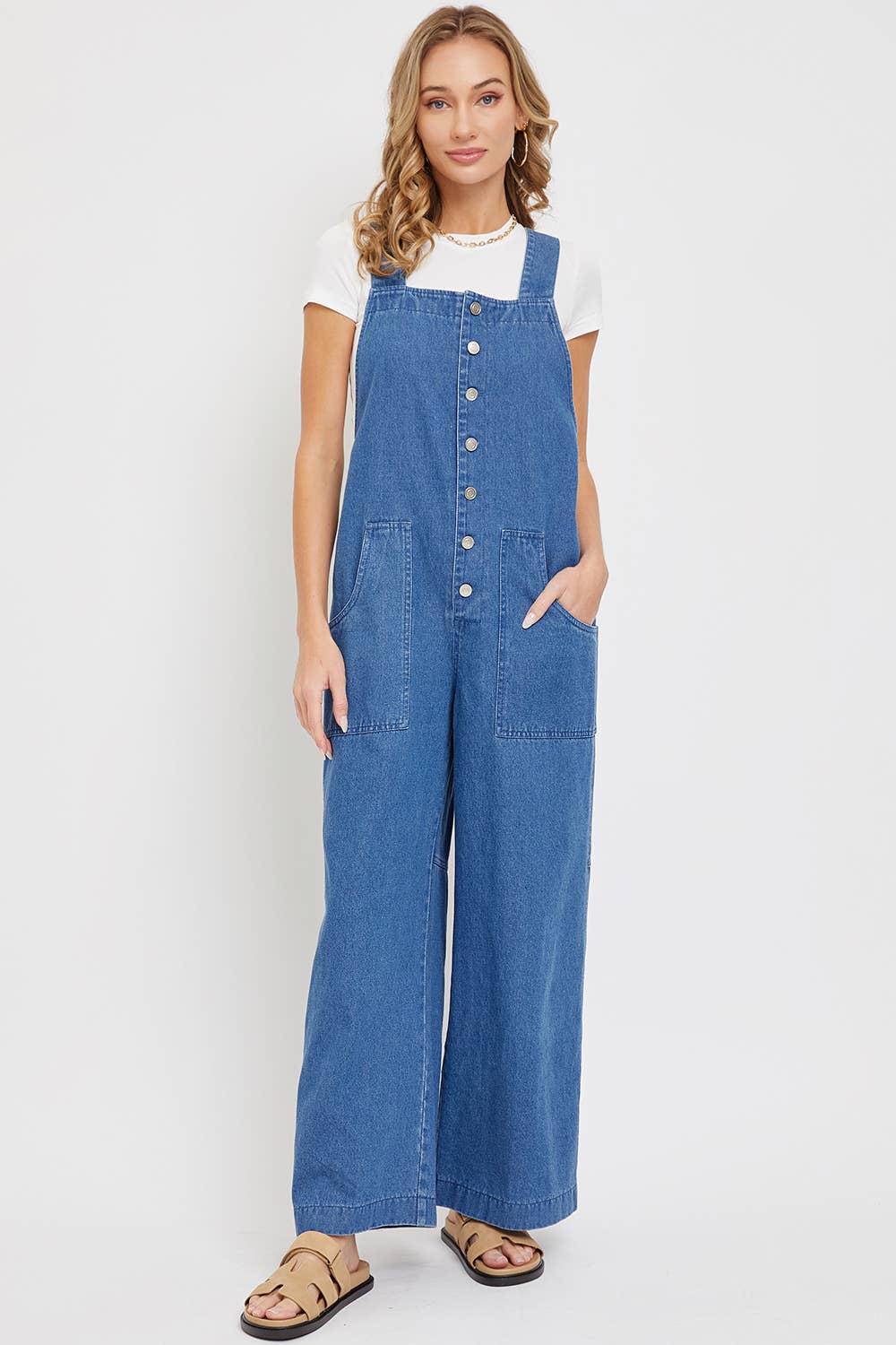 Denim Overall Jumpsuit