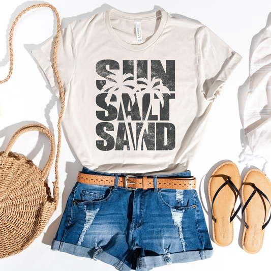 Sun Salt Sand Beach Graphic T-Shirt