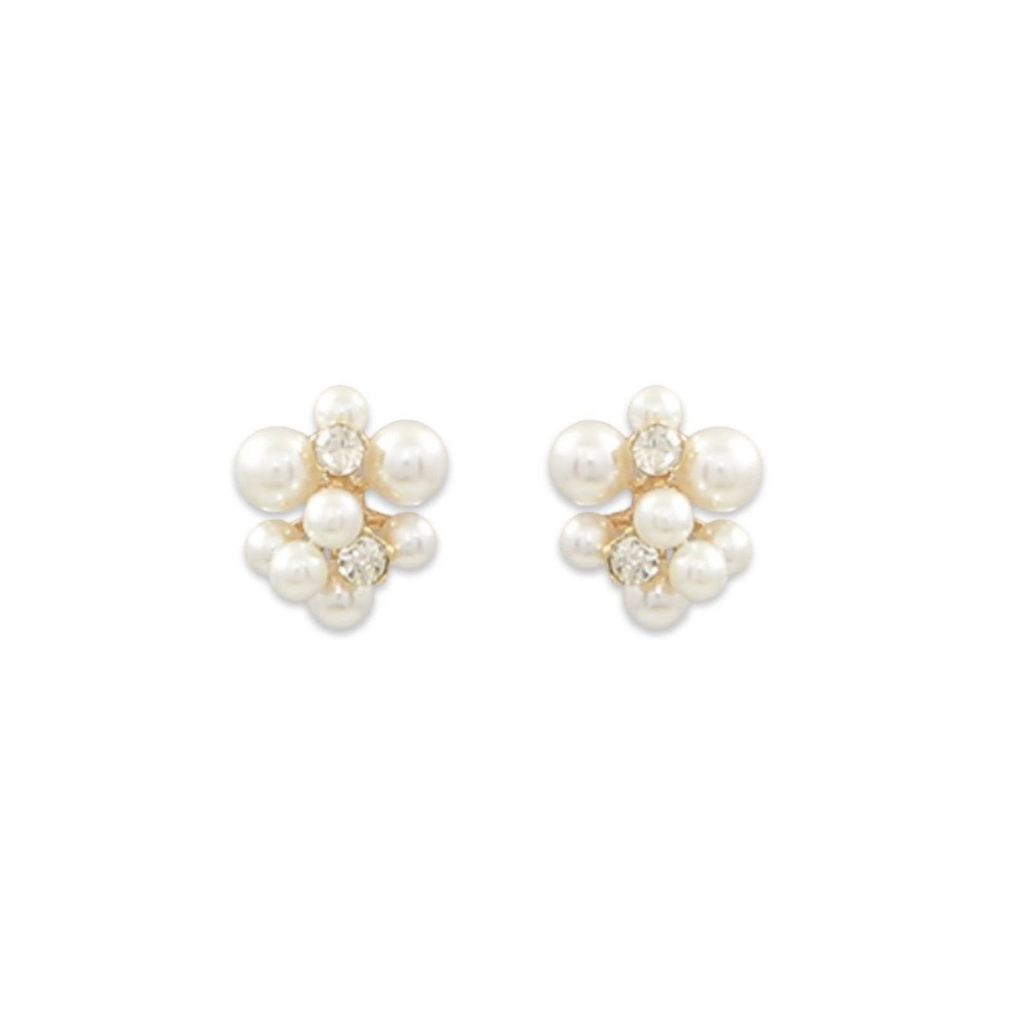 Pearl Cluster Stud Earring | Sorority Earrings