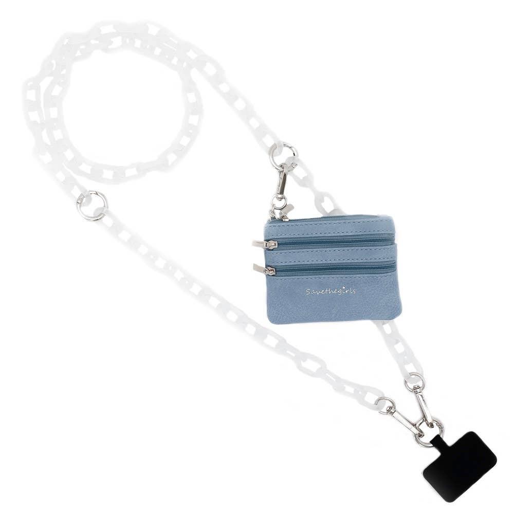 Clip & Go Ice Chain with Pouch: Black Chain with Black Pouch