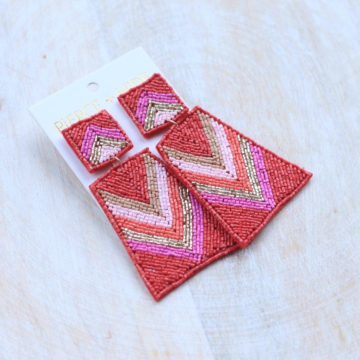 Boho Beaded Rectangle