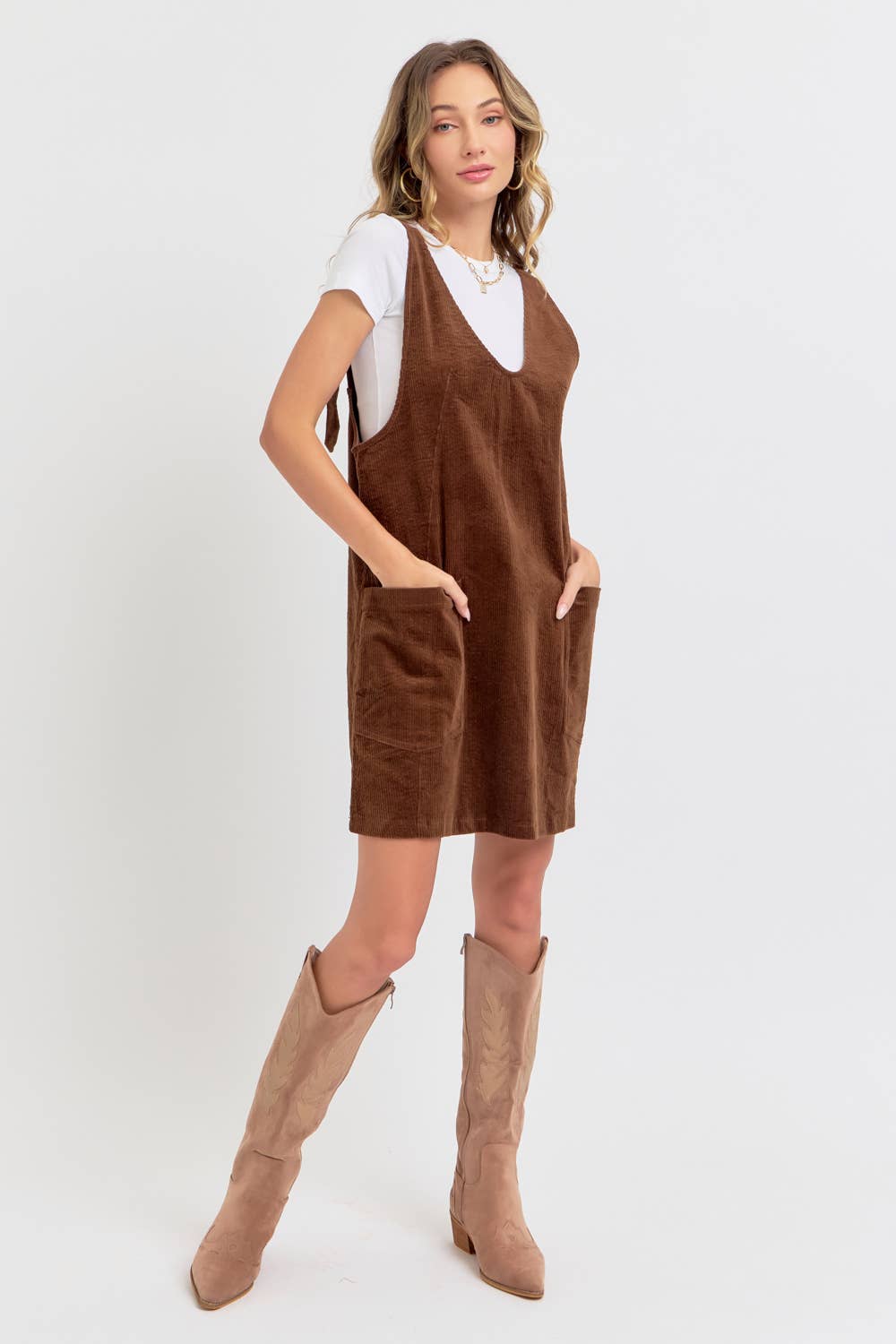 Corduroy Mini Dress